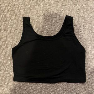 Black tank top